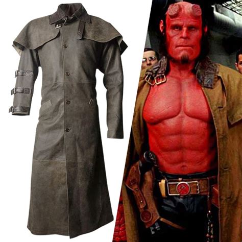 replica hellboy duster jacket|Hellboy Duster Leather Coat .